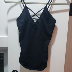 EXPRESS Black Strappy Tank Top